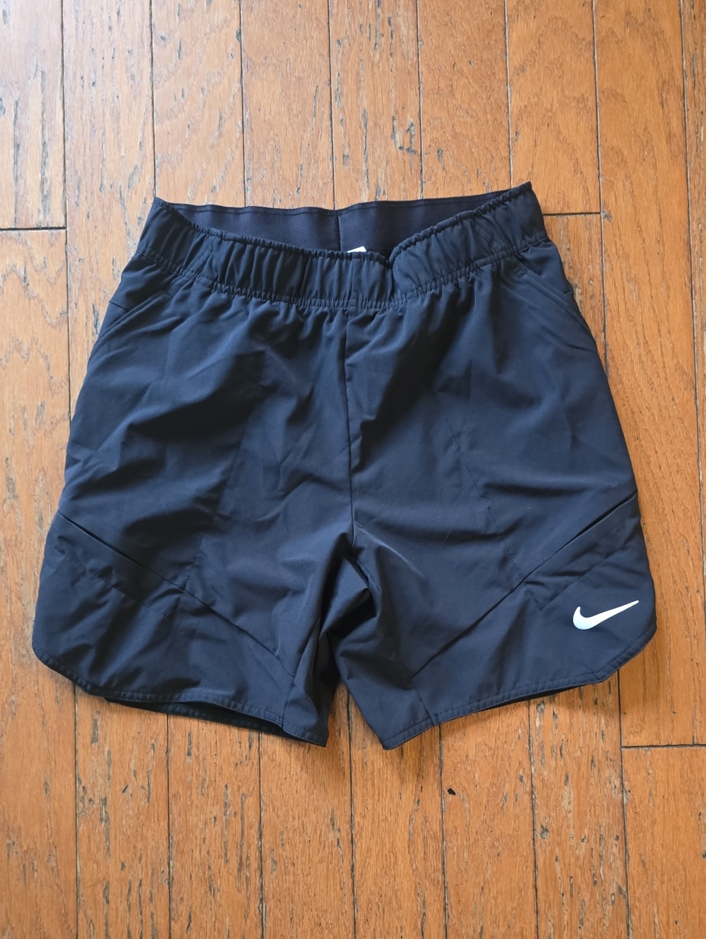Nike Men's Black Athletic Shorts with Elastic Waist
